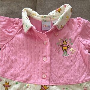 Disney Pink Baby Outfit with Embroidered Characters
